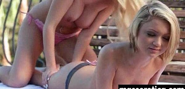  teen Eats MILF Pussy at Oily threesome 5